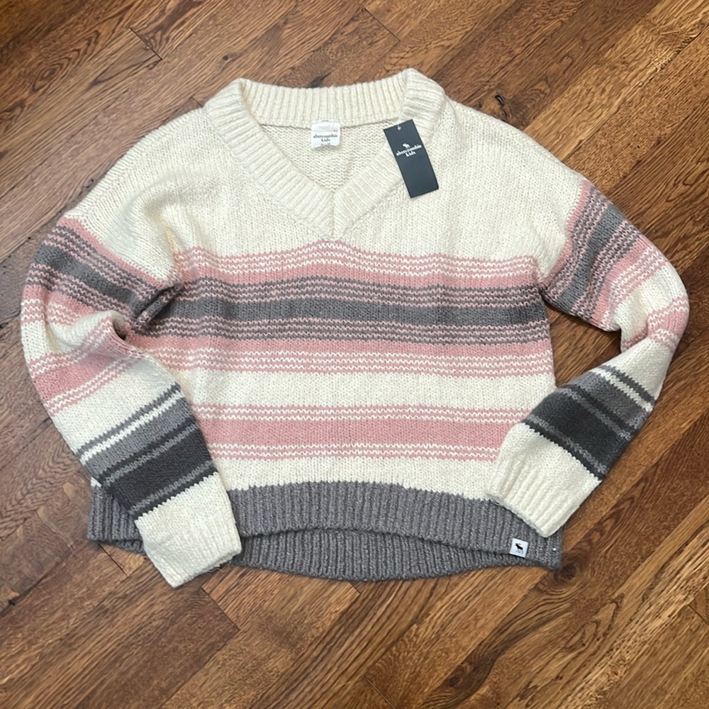 Abercrombie Kids striped sweater girls 11/12